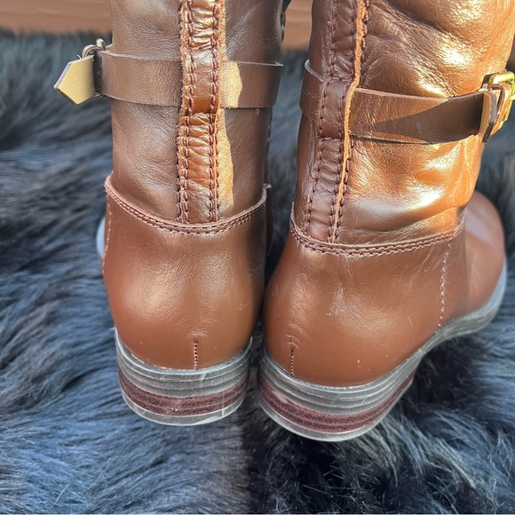 Enzo Angiolini “Eero” Brown Leather Riding Boots - Picture 12 of 13